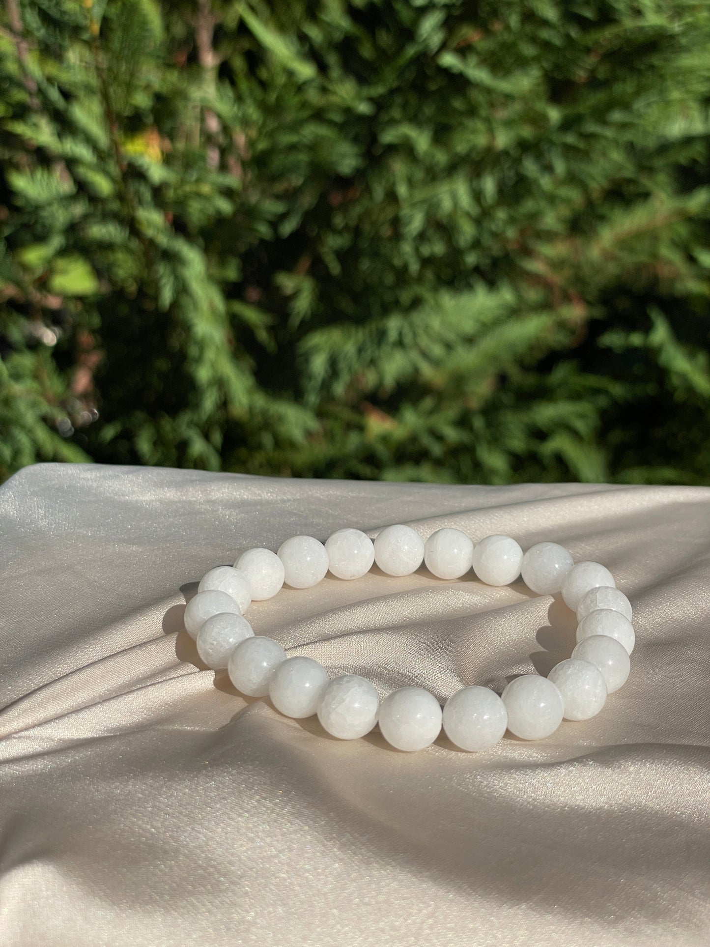 White w/ Pyrite Bracelet
