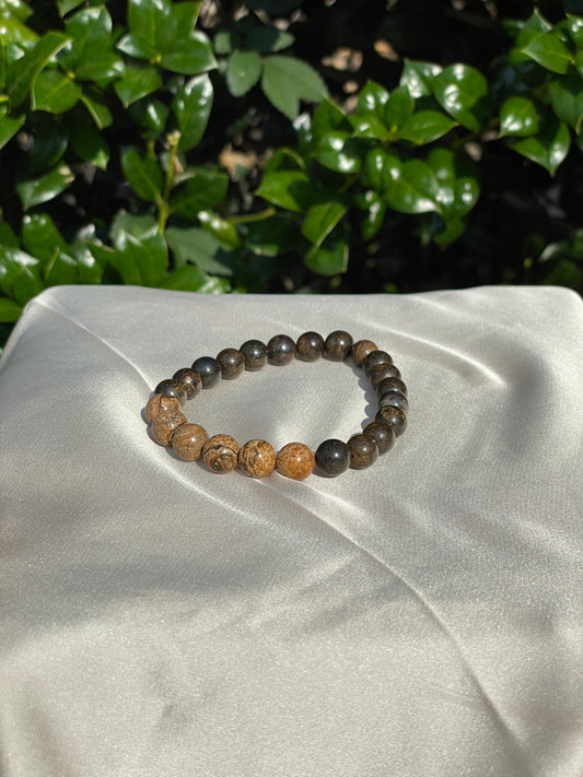 8mm Picture Jasper Bracelet
