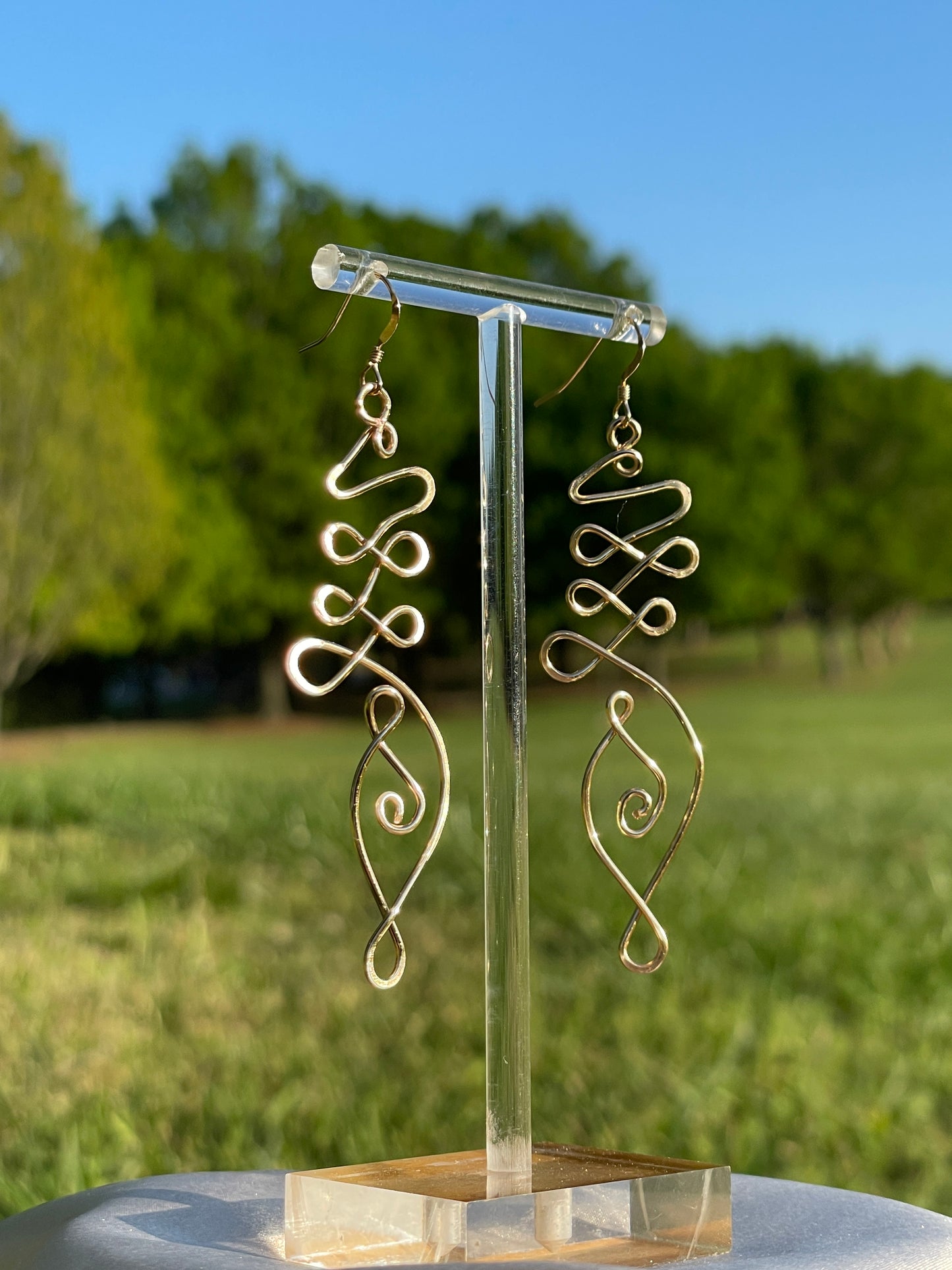 Unalome earrings
