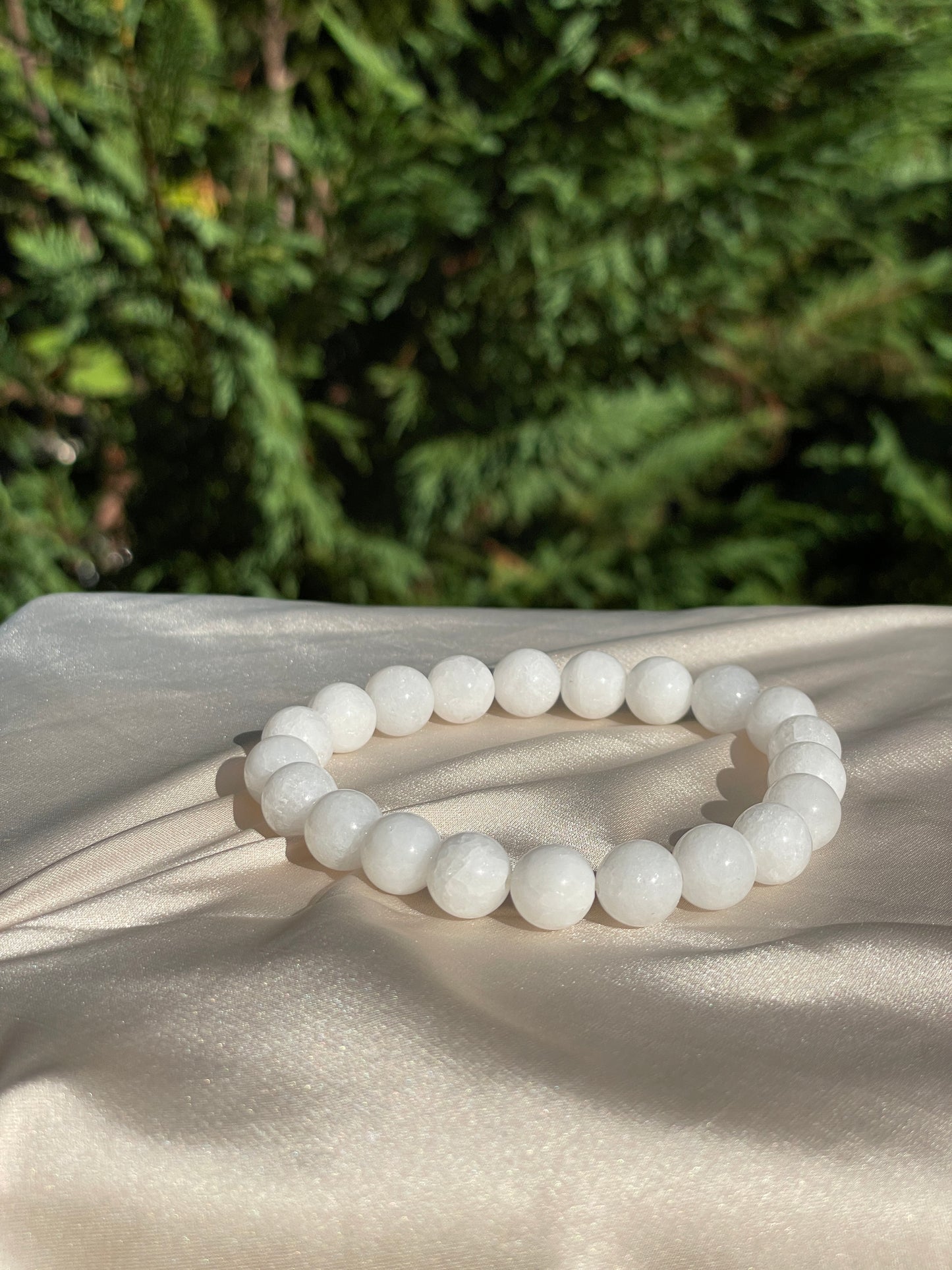 White w/ Pyrite Bracelet