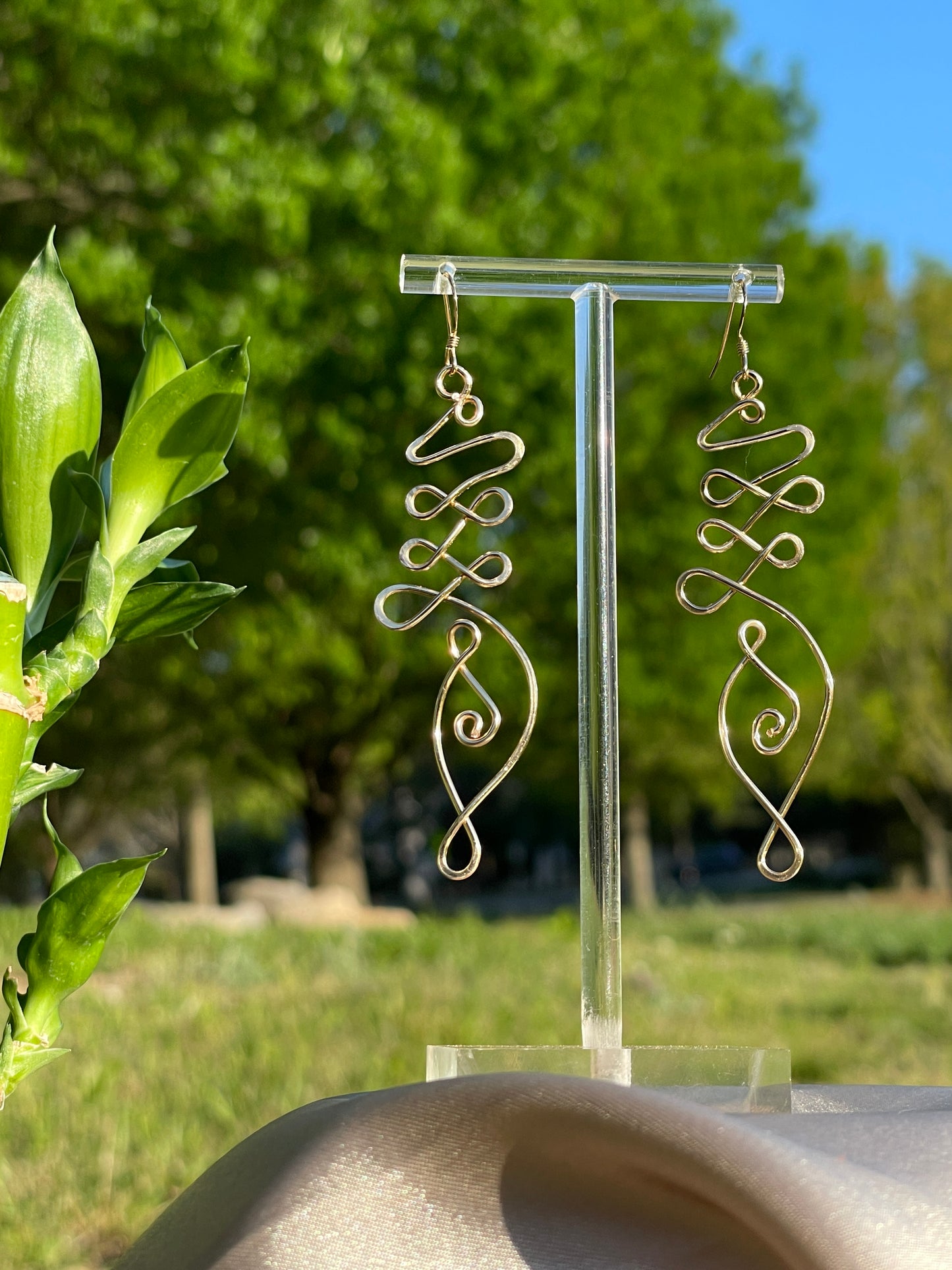 Unalome earrings