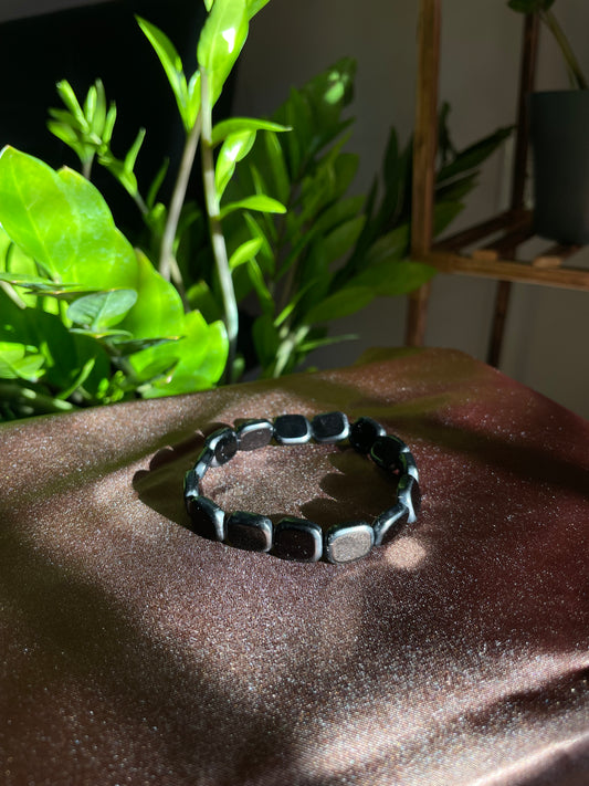 10mm Black Square bracelet