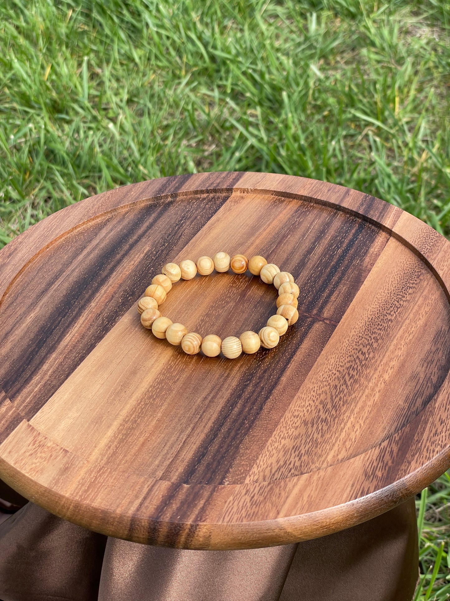 Beige Wooded Bracelet