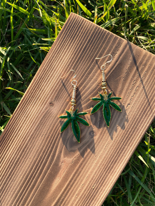 Ganja Love earrings
