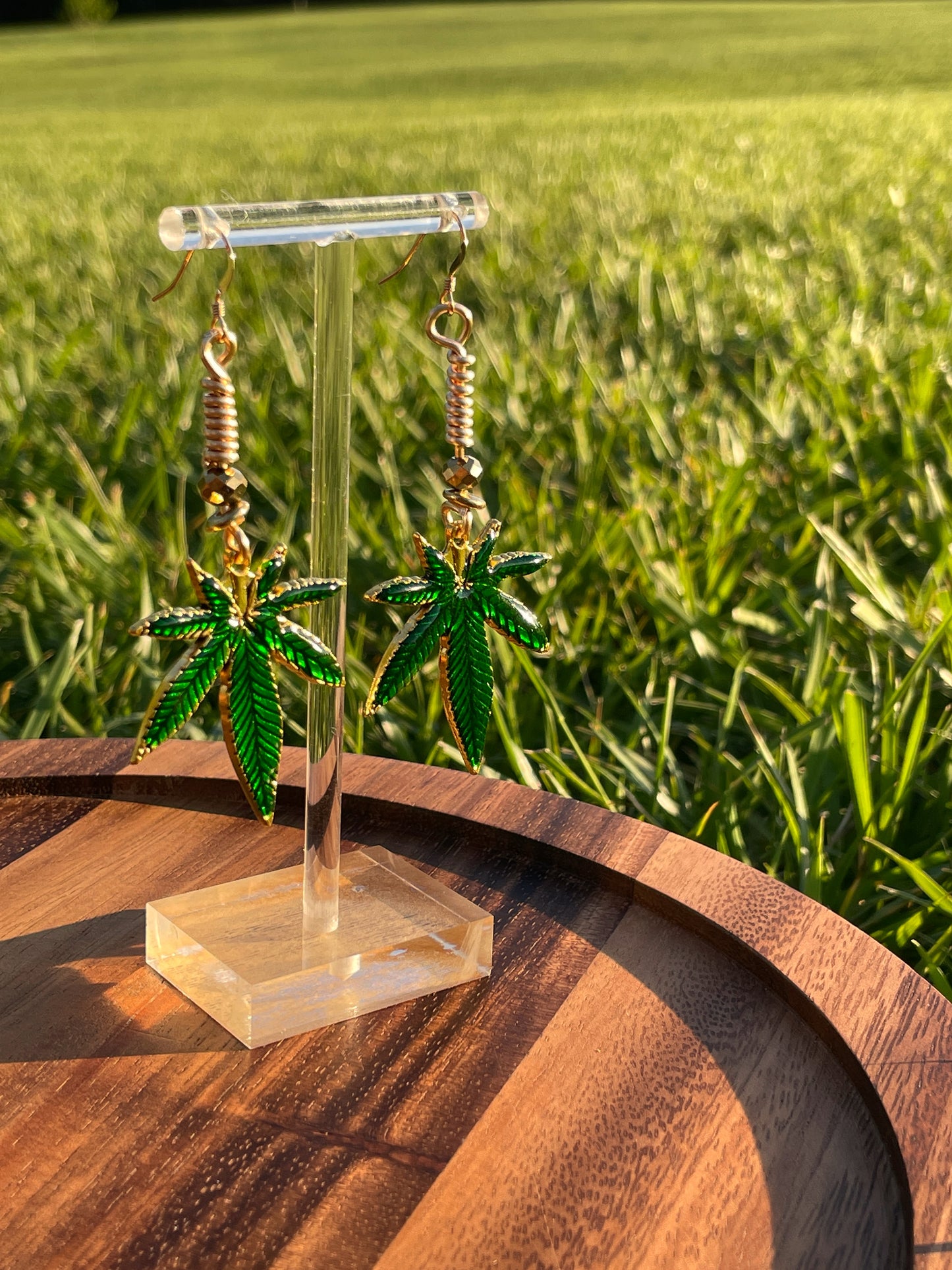 Ganja Love earrings