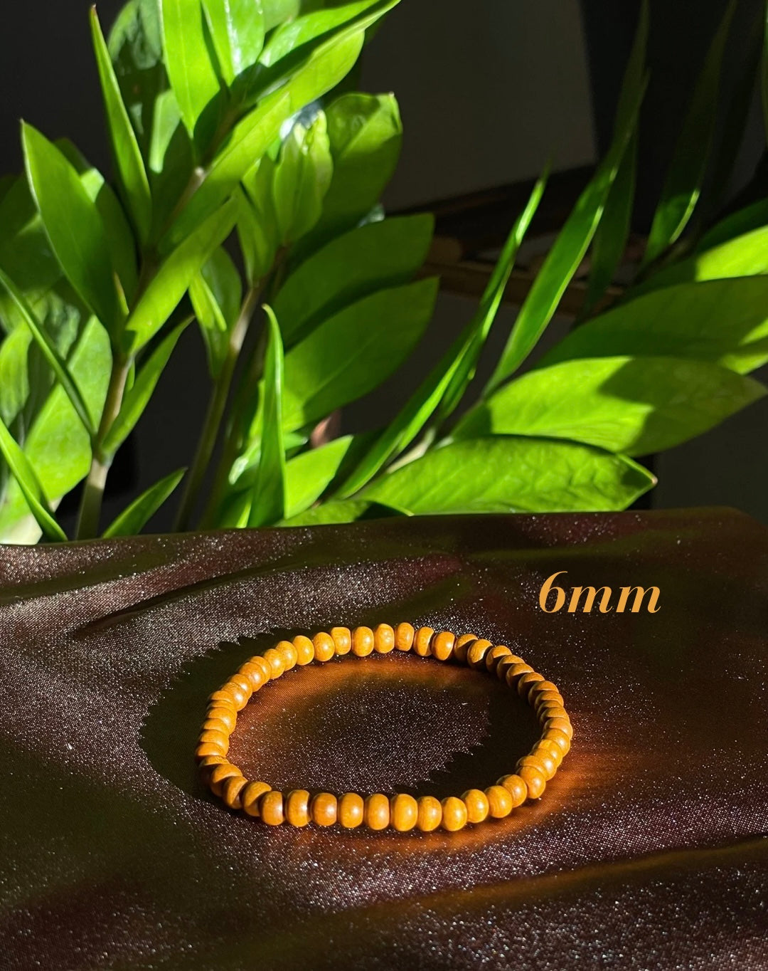 6mm Brown Wooded bracelet