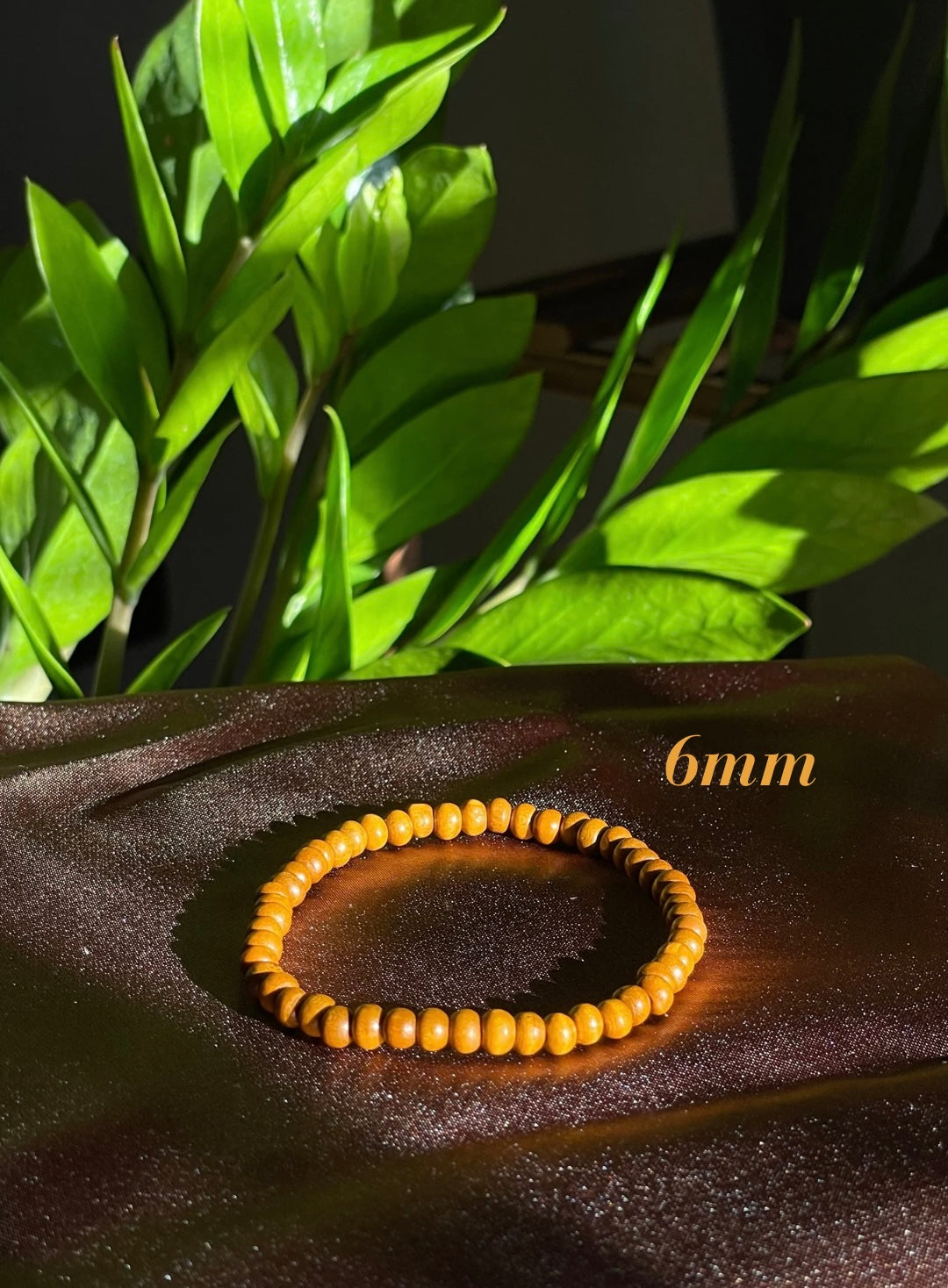 6mm Brown Wooded bracelet