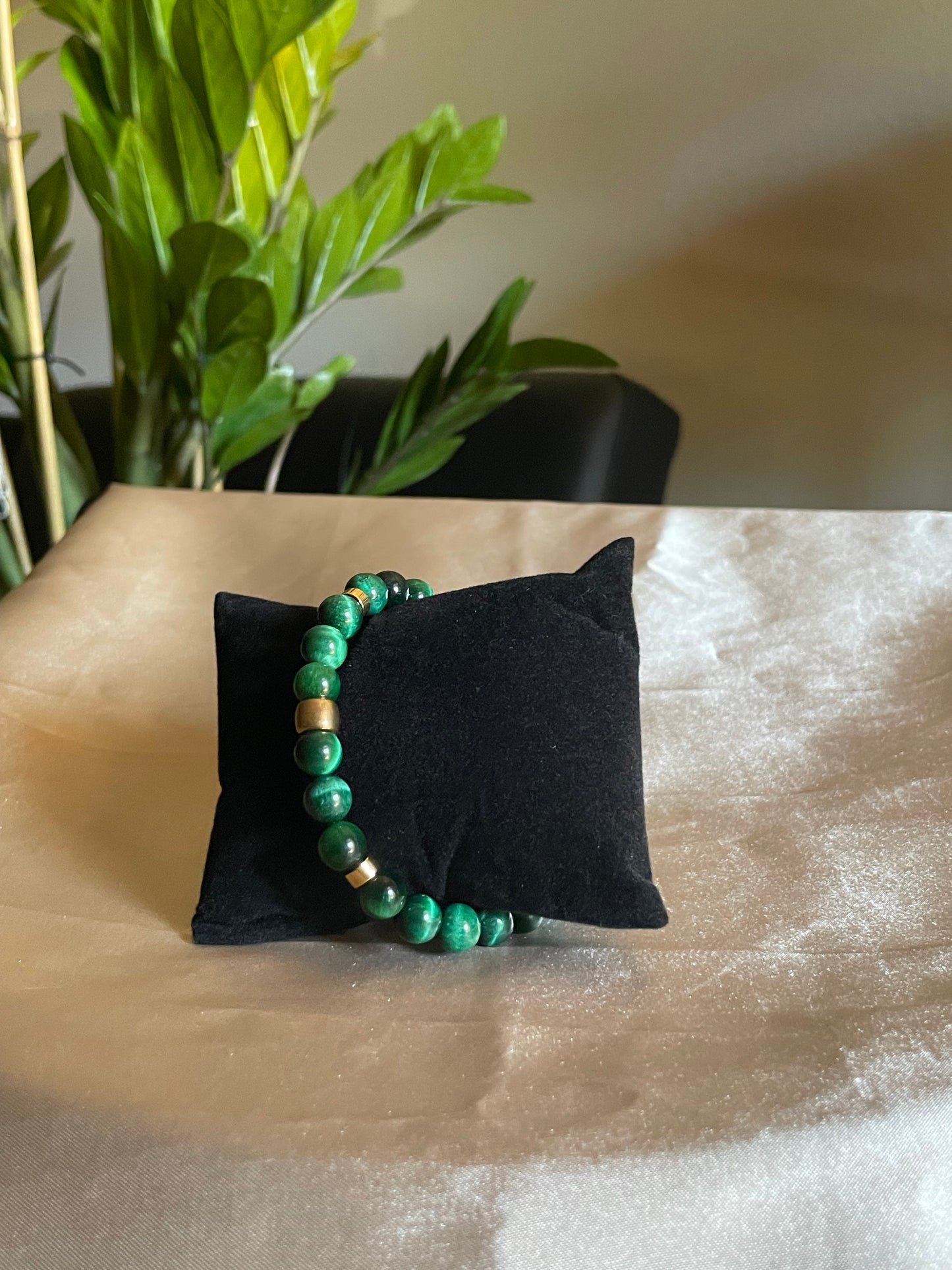 10mm Green Tiger’s Eye bracelet