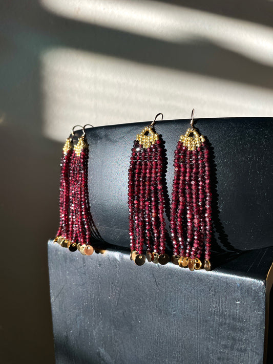 Passionate Garnet Earring