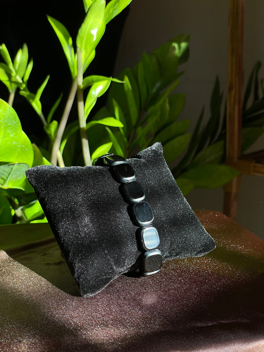 10mm Black Square bracelet