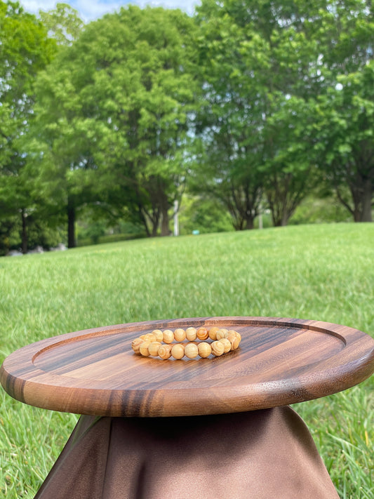 Beige Wooded Bracelet