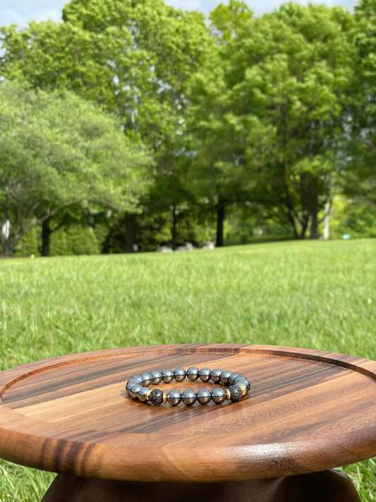 Hematite & Lava Stone Bracelet